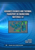 Cover: Advances in Mass and Thermal Transport in Engineering Materials VI - Trans Tech Publications Ltd