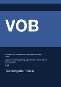 Bild: VOB - Vergabe- und Vertragsordnung f&uuml;r Bauleistungen (Teil A) &amp; Allgemeine Vertragsbedingungen f&uuml;r die Ausf&uuml;hrung von Bauleistungen (Teil B) 2026 - epubli