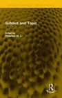 Cover: Subject and Topic - Taylor & Francis