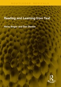 Cover: Reading and Learning from Text - Taylor & Francis