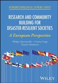Cover: Research and Community Building for Disaster-Resilient Societies - Wiley