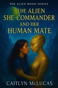 Cover: The Alien She-Commander and Her Human Mate (The Alien Bond Series, #2) - Caitlyn McLucas
