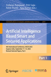 Enlarge image Cover: Artificial Intelligence Based Smart and Secured Applications - Springer