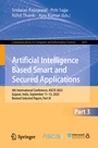 Cover: Artificial Intelligence Based Smart and Secured Applications - Springer