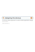 Cover: Designing the Obvious - New Riders