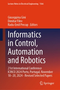 Enlarge image Cover: Informatics in Control, Automation and Robotics - Springer