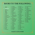Cover: BOOKS TO THE FOLLOWING. - Xlibris Us