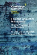 Cover: Forensic Linguistics in Indonesia - Cambridge University Press