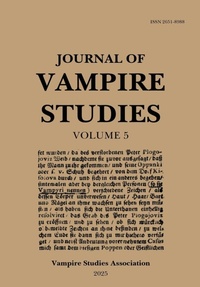 Enlarge image Cover: Journal of Vampire Studies - Vampire Studies Association