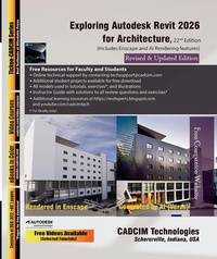 Enlarge image Cover: Exploring Autodesk Revit 2026 for Architecture, 22nd Edition - Cadcim Technologies