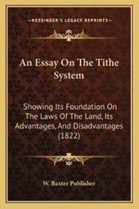 Abbildung von: An Essay On The Tithe System - Kessinger Publishing
