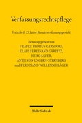 Cover: Verfassungsrechtspflege - Mohr Siebeck