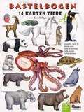Cover: Karten Tiere basteln aus Papier Bastelbogen Ausschneidebogen - Atelier Color