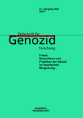 Cover: Zeitschrift f&uuml;r Genozidforschung, 24. Jahrgang 2026, Heft 1 - Velbr&uuml;ck