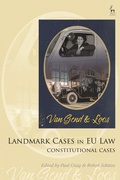 Cover: Landmark Cases in EU Law, Volume 1 - Bloomsbury Academic