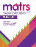 Cover: Morphological Awareness Test for Reading and Spelling(TM) (MATRS(TM)) Manual - Brookes Publishing Co