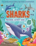 Cover: Sharks Preschool Activity Book - Z Kids