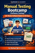 Cover: Manual Testing Bootcamp (Software Testing): Job-Ready Tester in 30 Days - Mohan