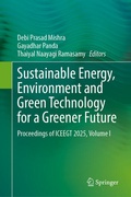 Cover: Sustainable Energy, Environment and Green Technology for a Greener Future - Springer