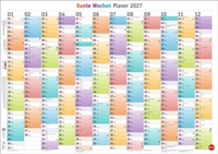 Enlarge image Cover: Bunte Wochen Posterplaner 2027 - Heye