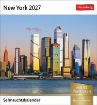 Bild vergrößern Bild: New York Sehnsuchtskalender 2027 - Wochenkalender mit 53 Postkarten - Harenberg
