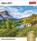 Cover: Alpen Sehnsuchtskalender 2027 - Wochenkalender mit 53 Postkarten - Harenberg