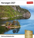 Cover: Norwegen Sehnsuchtskalender 2027 - Wochenkalender mit 53 Postkarten - Harenberg