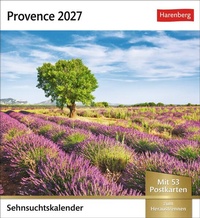 Enlarge image Cover: Provence Sehnsuchtskalender 2027 - Wochenkalender mit 53 Postkarten - Harenberg