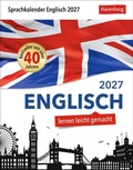 Cover: Englisch Sprachkalender 2027 - Englisch lernen leicht gemacht - Tagesabrei&szlig;kalender - Harenberg