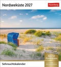 Cover: Nordseek&uuml;ste Sehnsuchtskalender 2027 - Wochenkalender mit 53 Postkarten - Harenberg