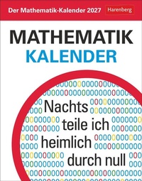 Bild vergrößern Bild: Der Mathematik-Kalender Tagesabreißkalender 2027 - Nachts teile ich heimlich durch Null - Harenberg