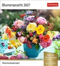 Cover: Blumenpracht Postkartenkalender 2027 - Wochenkalender mit 53 Postkarten - Harenberg