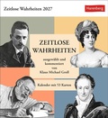 Cover: Zeitlose Wahrheiten Postkartenkalender 2027 - Kalender mit 53 Karten, ausgew&auml;hlt und kommentiert von Klaus Michael Groll - Harenberg