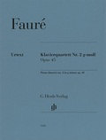 Cover: Gabriel Faur&eacute; - Klavierquartett Nr. 2 g-moll op. 45 - Henle, G&uuml;nter