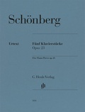 Cover: Arnold Sch&ouml;nberg - F&uuml;nf Klavierst&uuml;cke op. 23 - Henle, G&uuml;nter