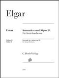 Cover: Edward Elgar - Serenade e-moll op. 20 f&uuml;r Streichorchester - Henle, G&uuml;nter