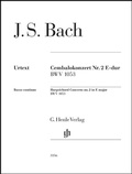 Cover: Johann Sebastian Bach - Cembalokonzert Nr. 2 E-dur BWV 1053 - Henle, G&uuml;nter