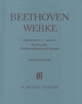 Cover: Ludwig van Beethoven - Abt. 5, Bd. 3 | Werke f&uuml;r Violoncello und Klavier - Henle, G&uuml;nter