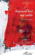 Cover: Aujourd'hui ma table - Editions L'Harmattan