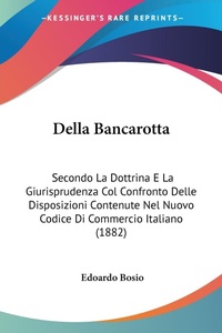 Abbildung von: Della Bancarotta - Kessinger Publishing