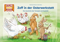 Bild vergrößern Bild: Zoff in der Osterwerkstatt / Kamishibai Bildkarten - Hase und Igel Verlag