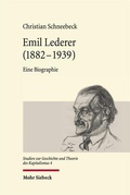 Cover: Emil Lederer (1882 - 1939) - Mohr Siebeck