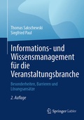 Cover: Informations- und Wissensmanagement f&uuml;r die Veranstaltungsbranche - Springer Gabler