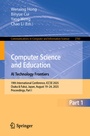 Cover: Computer Science and Education. AI Technology Frontiers - Springer