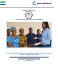 Cover: PSSNYE Productive Social Safety Net Program for Youth Employment - Economic Inclusion RFP No: SL-NACSA-408546-CS-QCBS  Selection, Planning and Management of Income-Generating Activities (SPM) and Business Mentorship (BM) Curriculum - Lulu.com