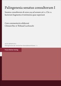 Cover: Palingenesia senatus consultorum. Vol. 1 - Franz Steiner Verlag
