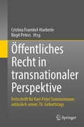 Cover: &Ouml;ffentliches Recht in transnationaler Perspektive - Springer