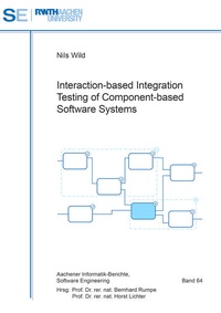 Enlarge image Cover: Interaction-based Integration Testing of Component-based Software Systems - Shaker