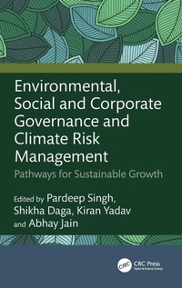 Enlarge image Cover: Environmental, Social and Corporate Governance and Climate Risk Management - CRC Press