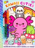 Cover: Kawaii Cuties: Coloring Book with Confetti Crayons and Stickers - Silver Dolphin Books